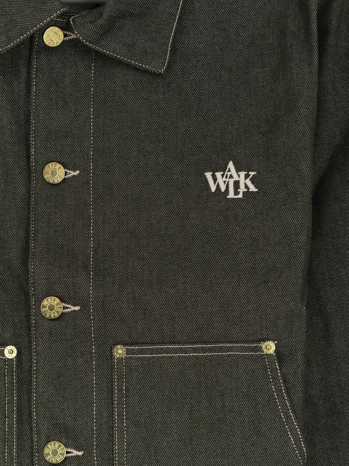 Carpenter's green denim jacket 3