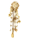 Cascade pendant brooches