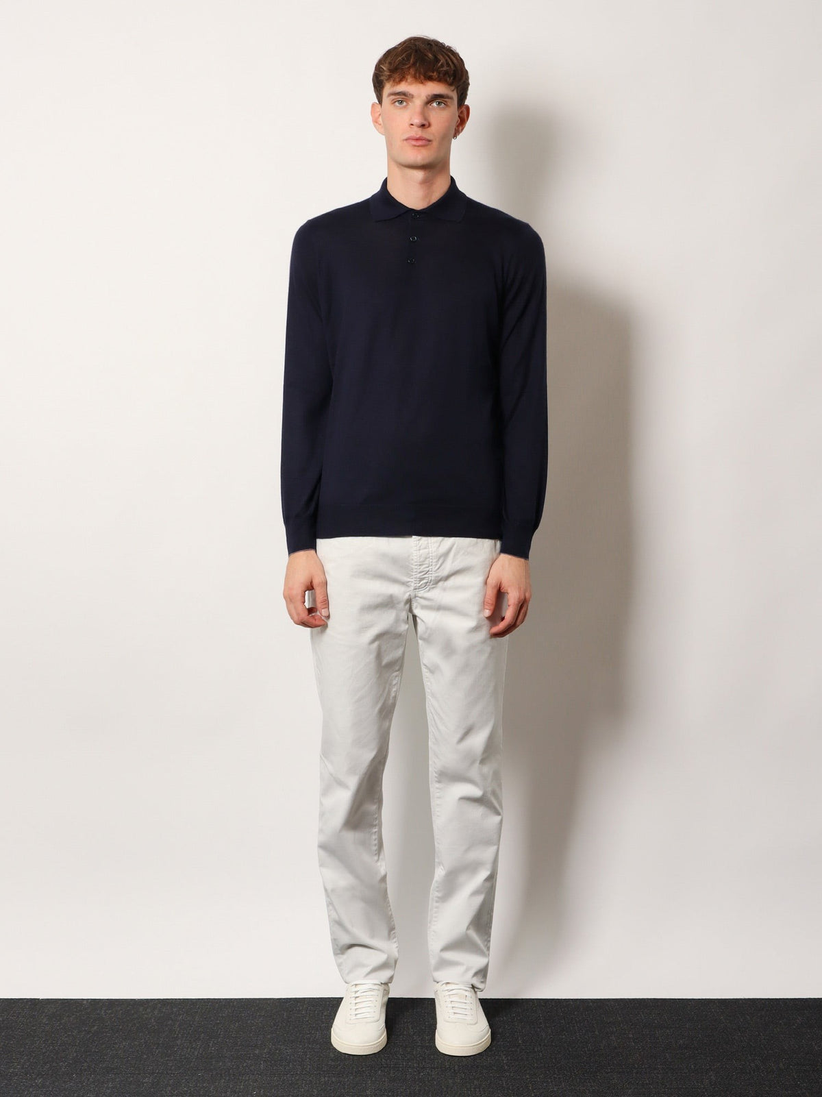 Cashmere and cotton polo shirt 3