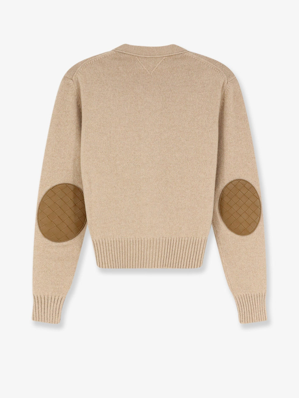Cashmere blend cardigan with Intrecciato logo patch 2