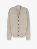 Cashmere blend cardigan with Intreccio patch