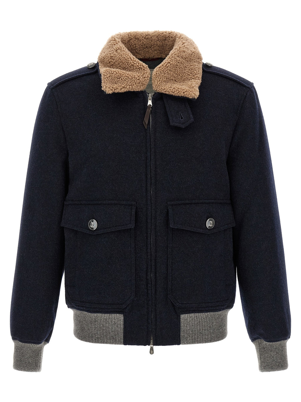 Cashmere bomber beaver