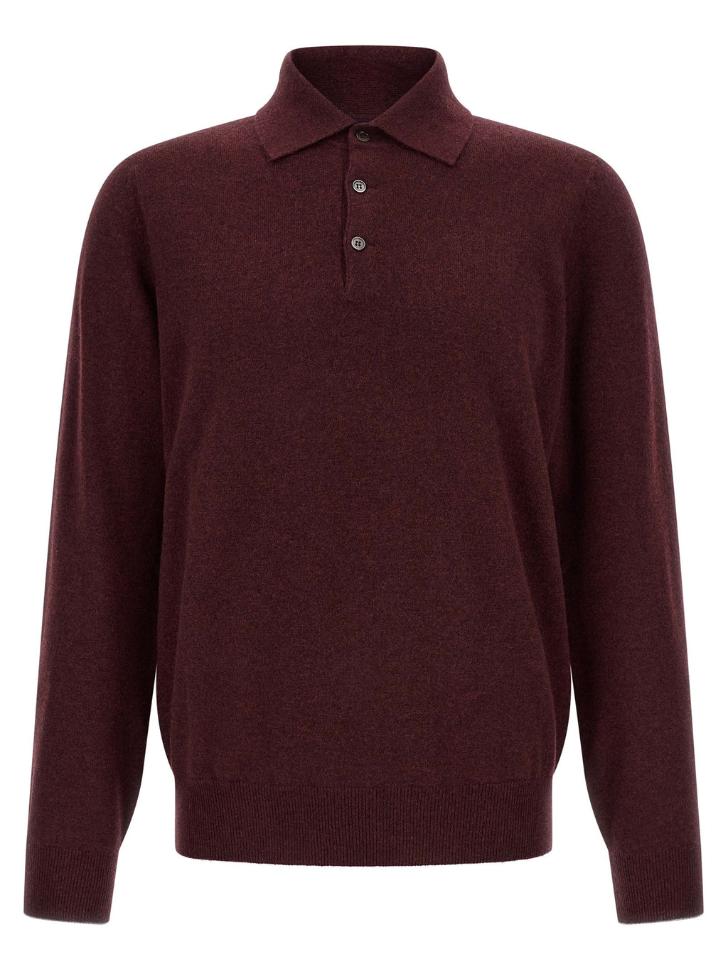Cashmere knit polo shirt