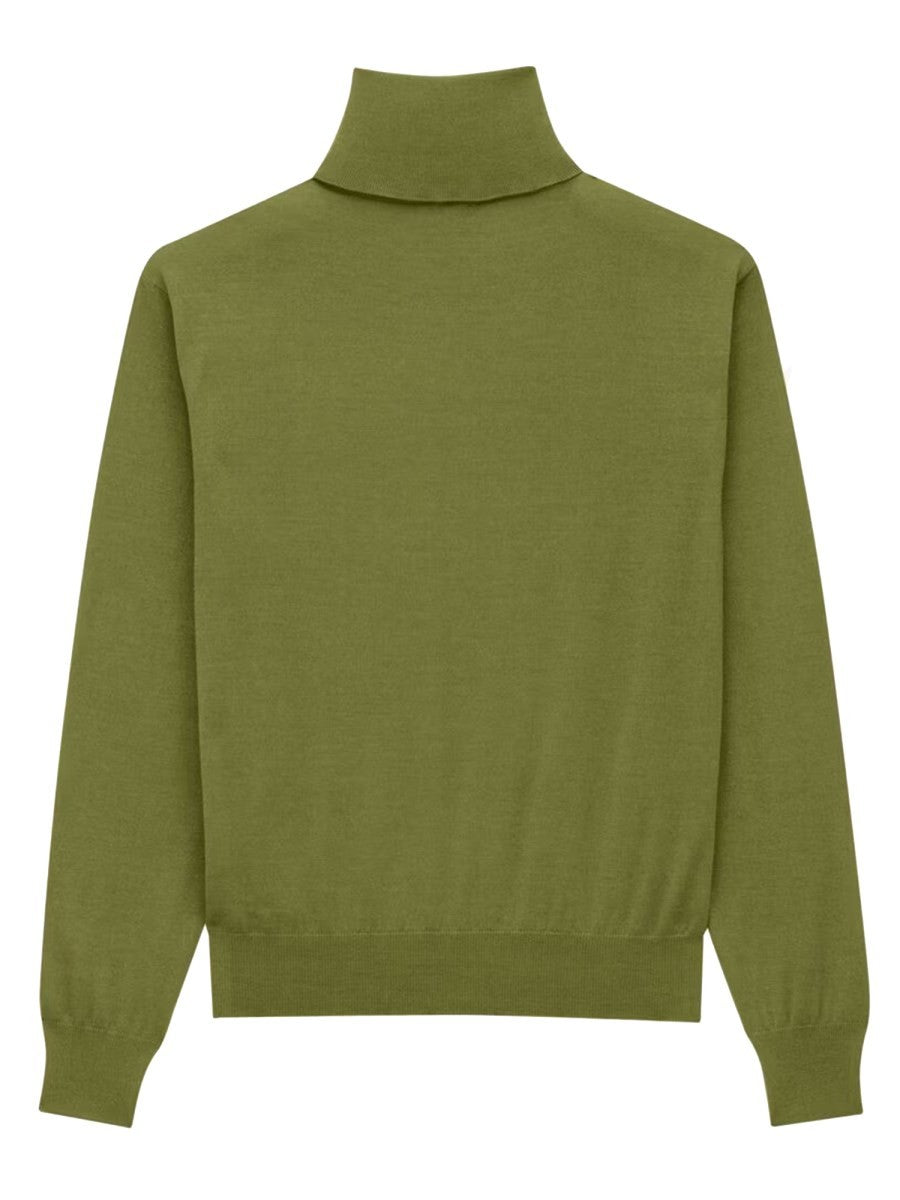 CASHMERE, WOOL AND SILK TURTLENECK PULLOVER 2