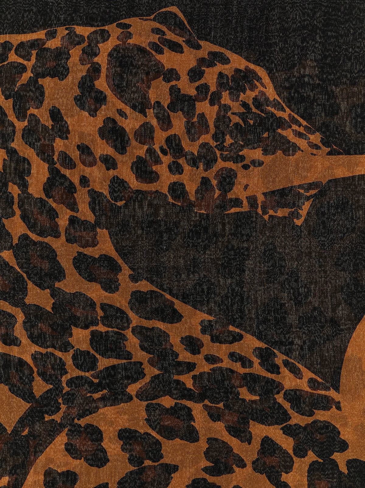 'Cassandre' scarf with leopard pattern 2