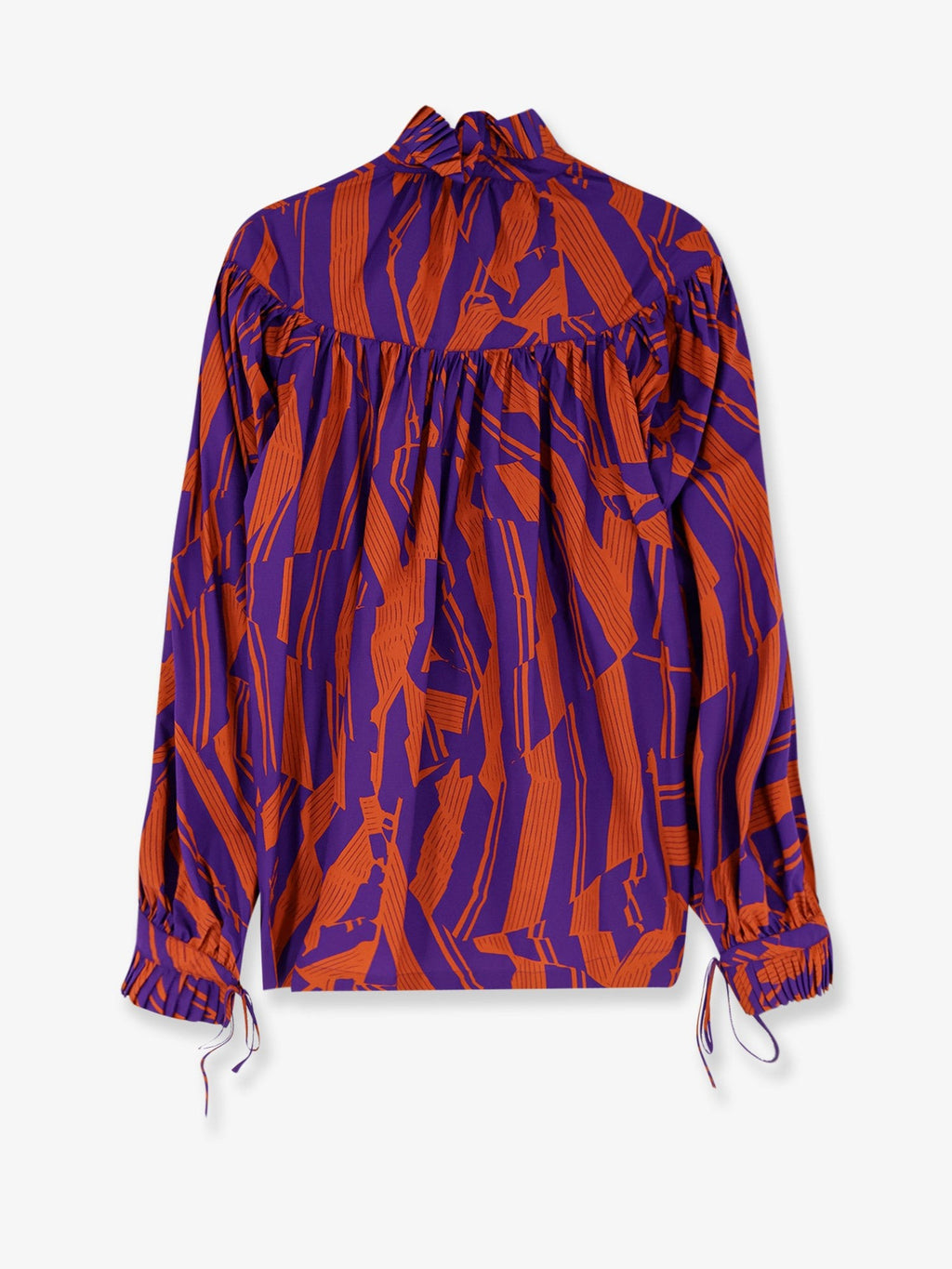 Catya cotton shirt with Crushed Stripe print 4
