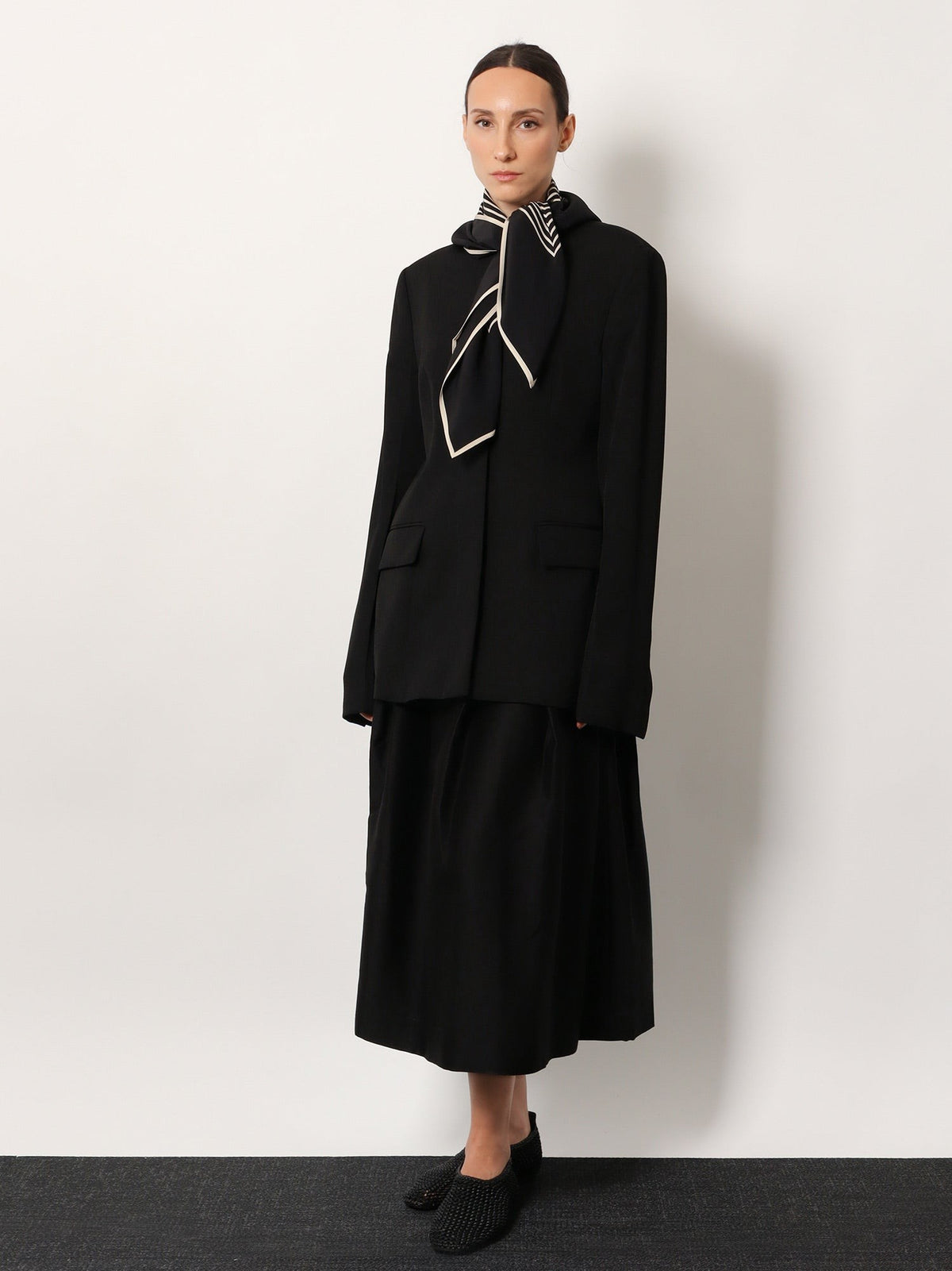 Centered Monogram silk foulard 2