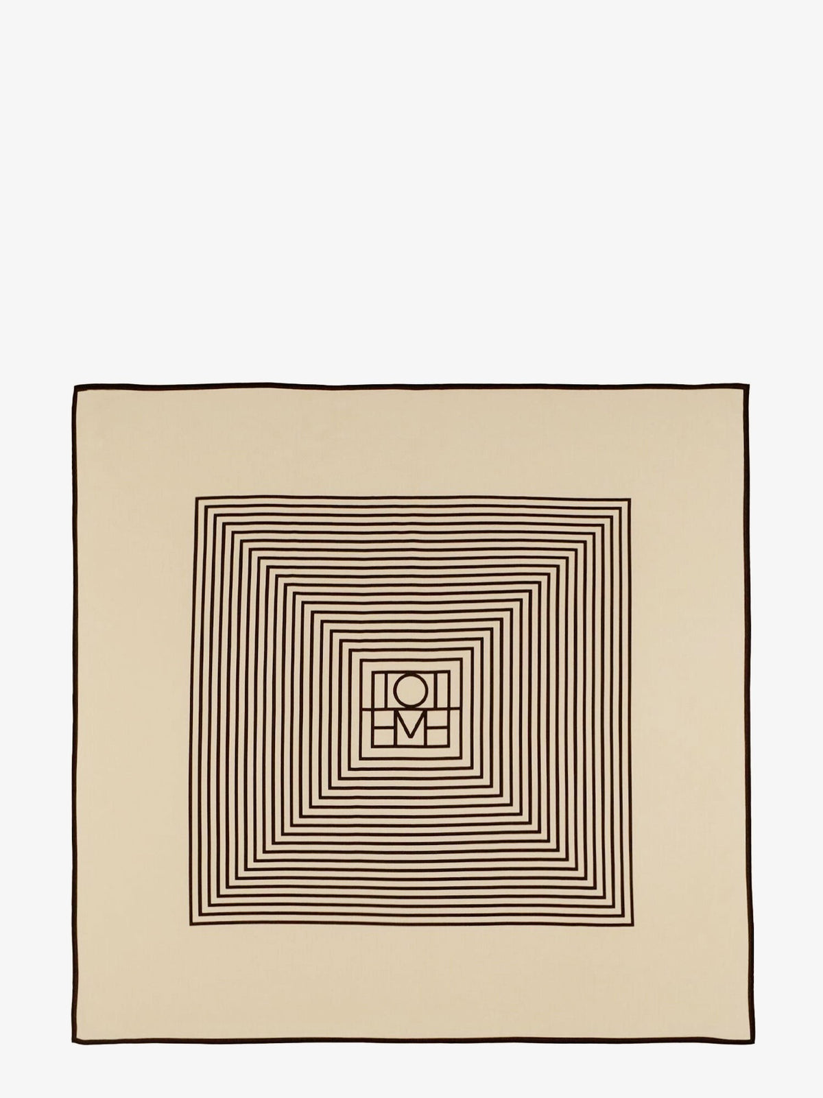 Centered Monogram silk foulard
