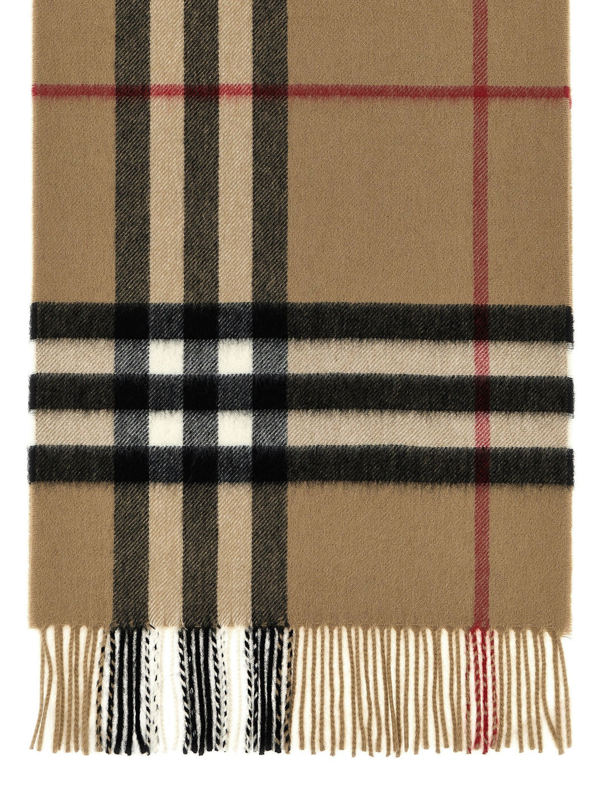 Check cashmere scarf 2