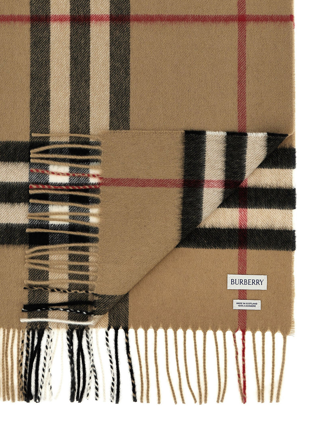Check cashmere scarf 3