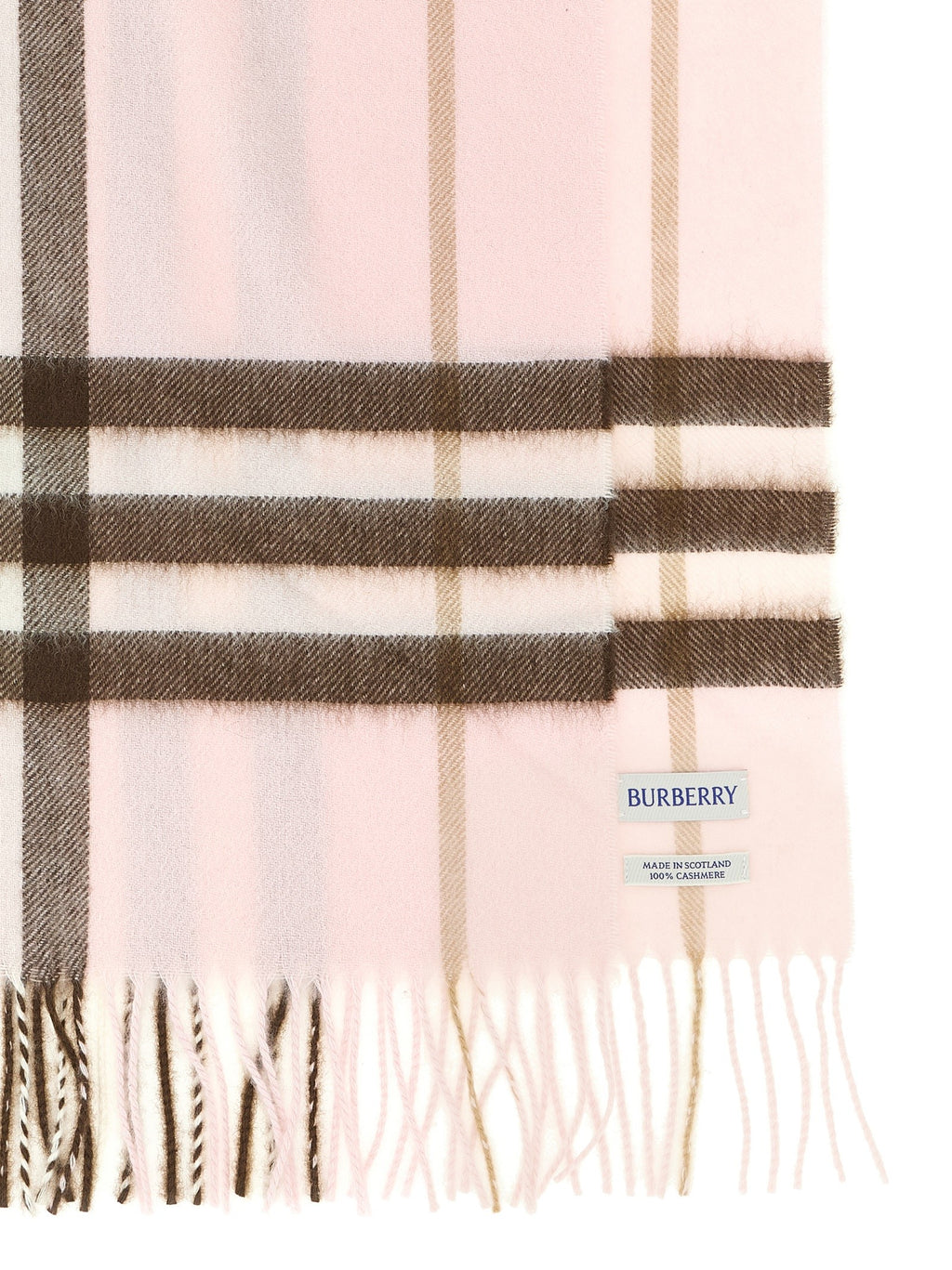 Check cashmere scarf 2
