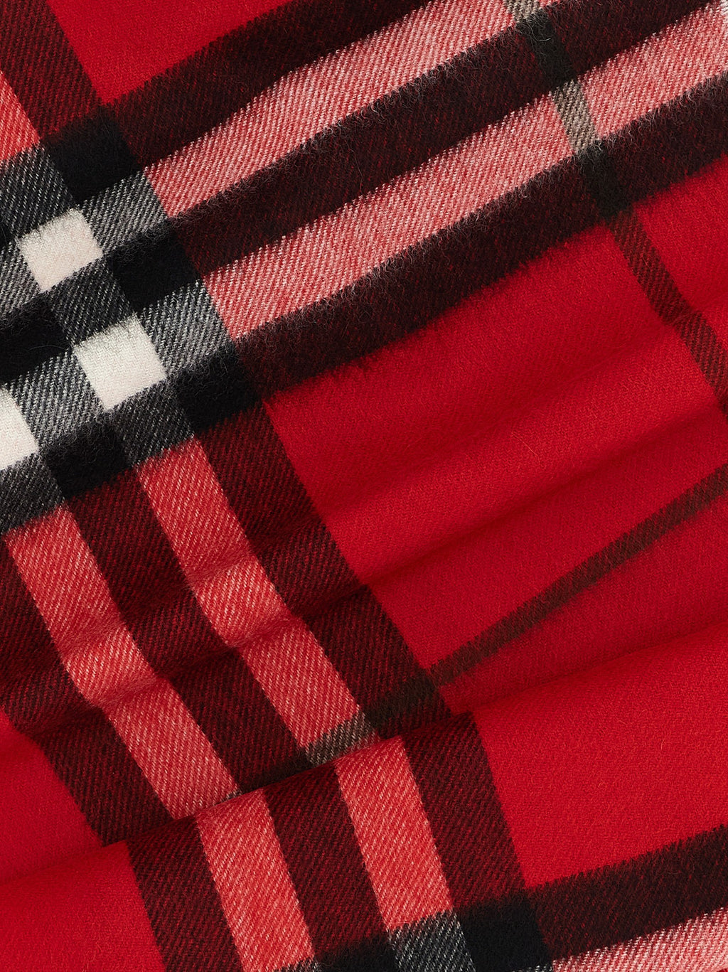 Check cashmere scarf 3