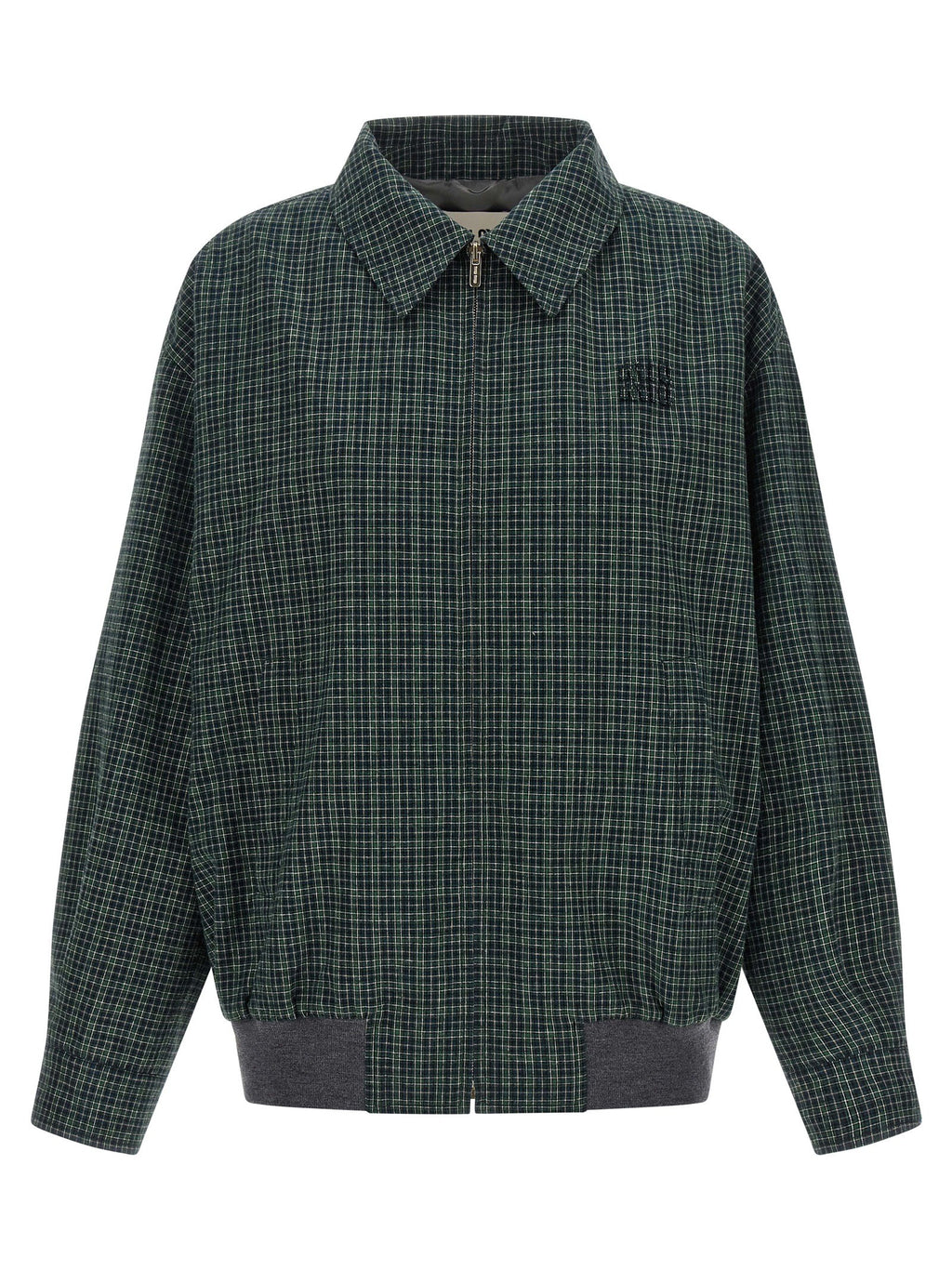 Check cotton blouson