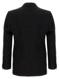 Check double-breasted blazer 2