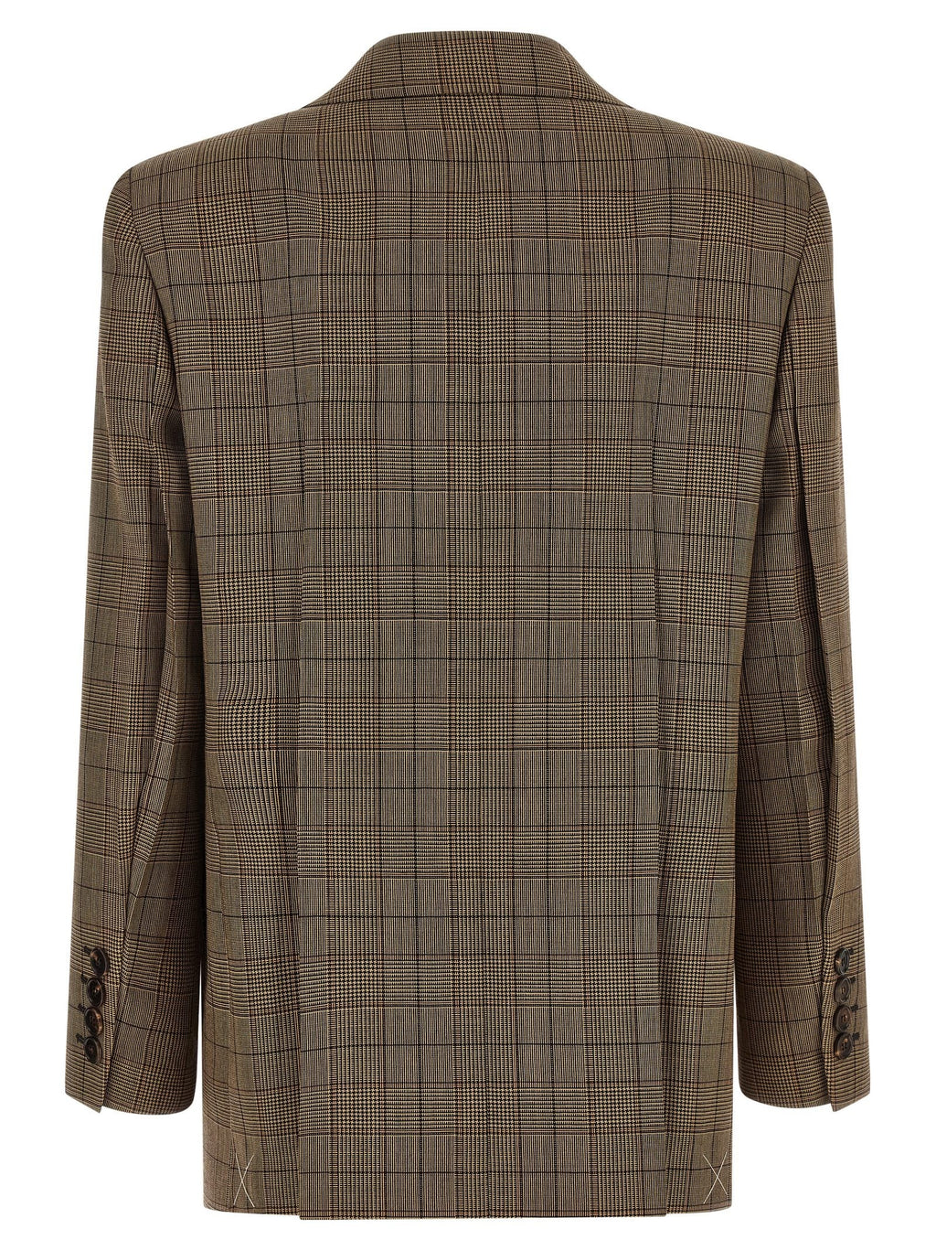 Check double-breasted blazer 2