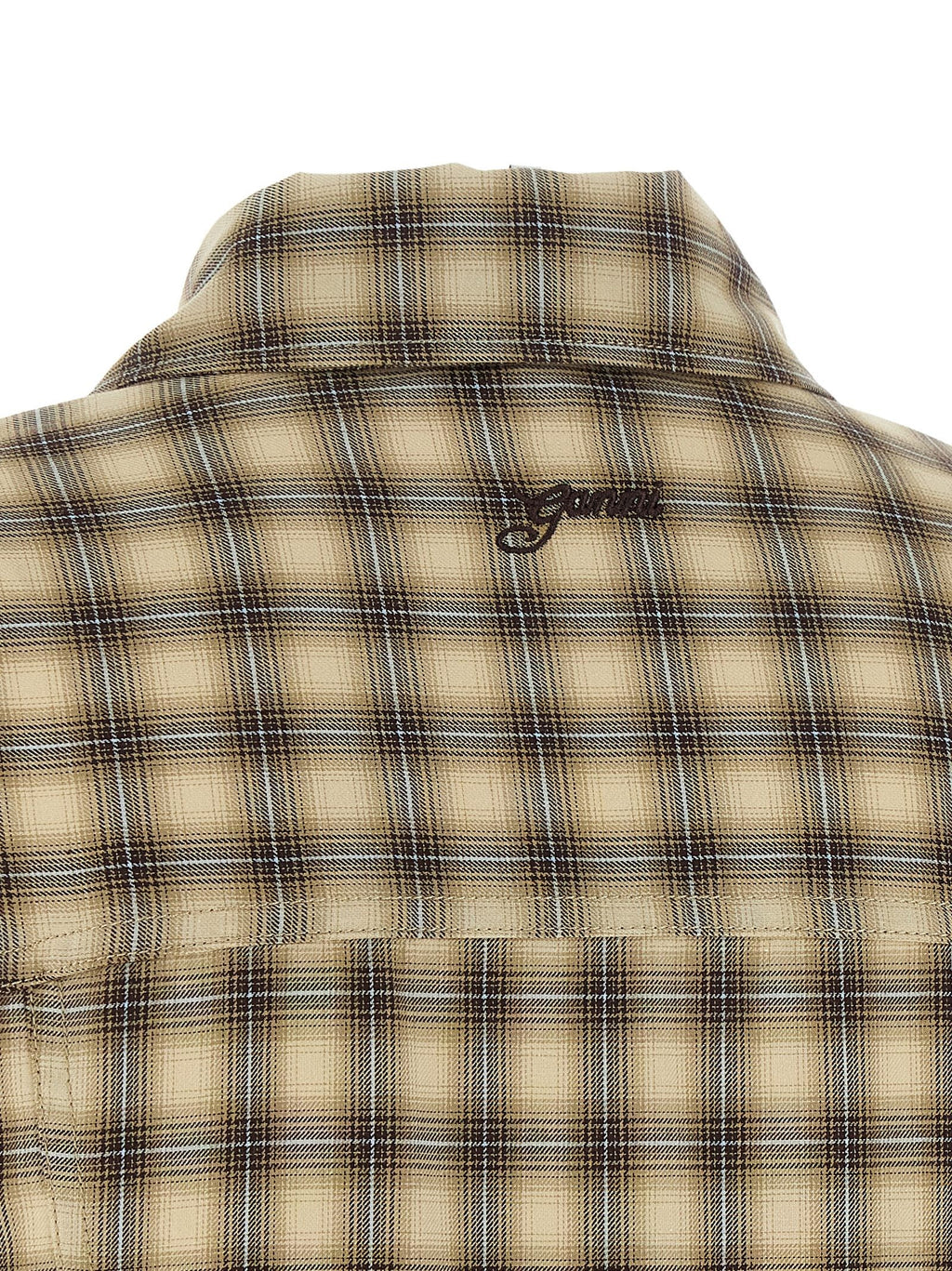 'Check Flannel Peplum' shirt 4