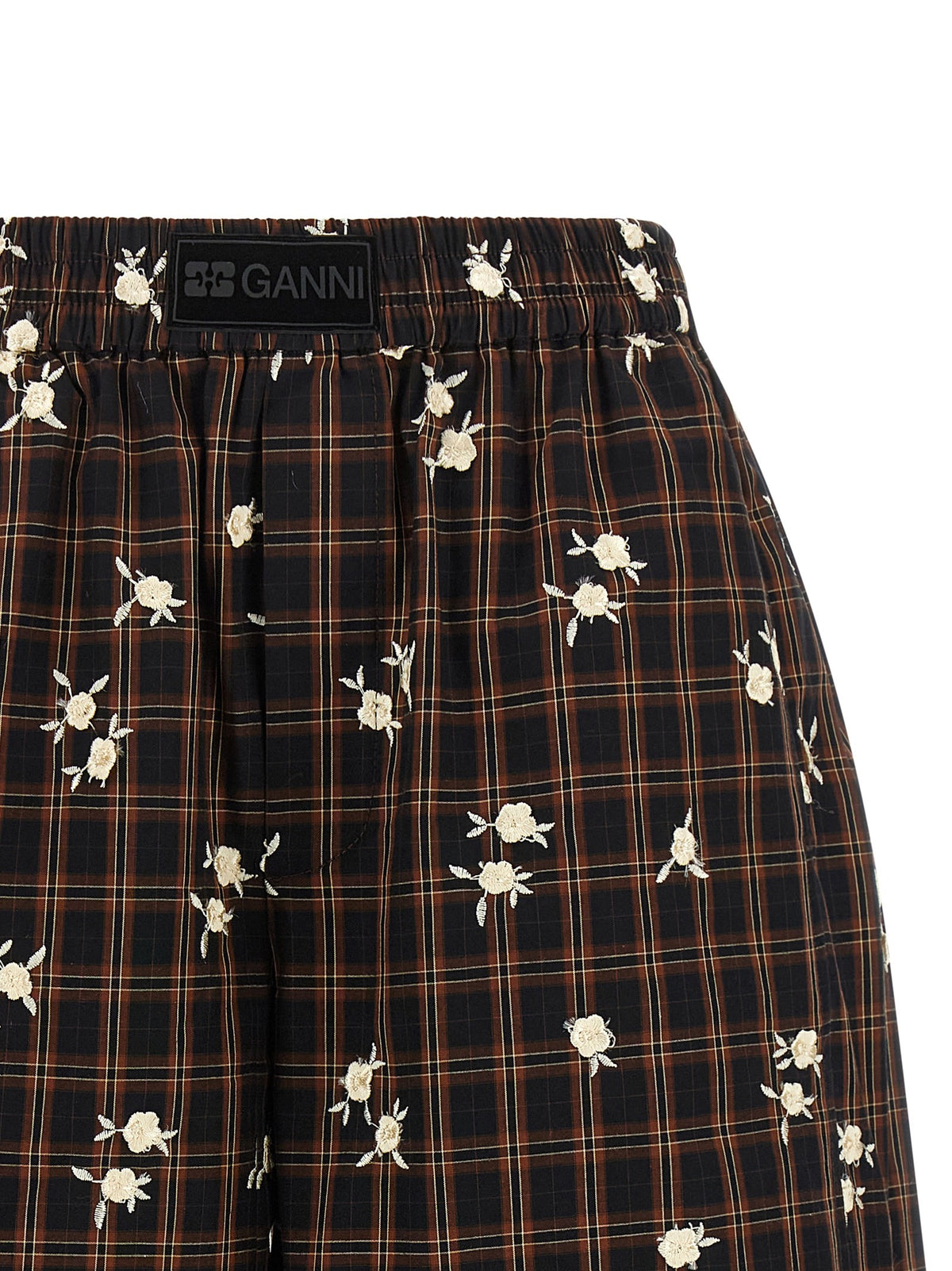 'Check Flower' bermuda shorts 3