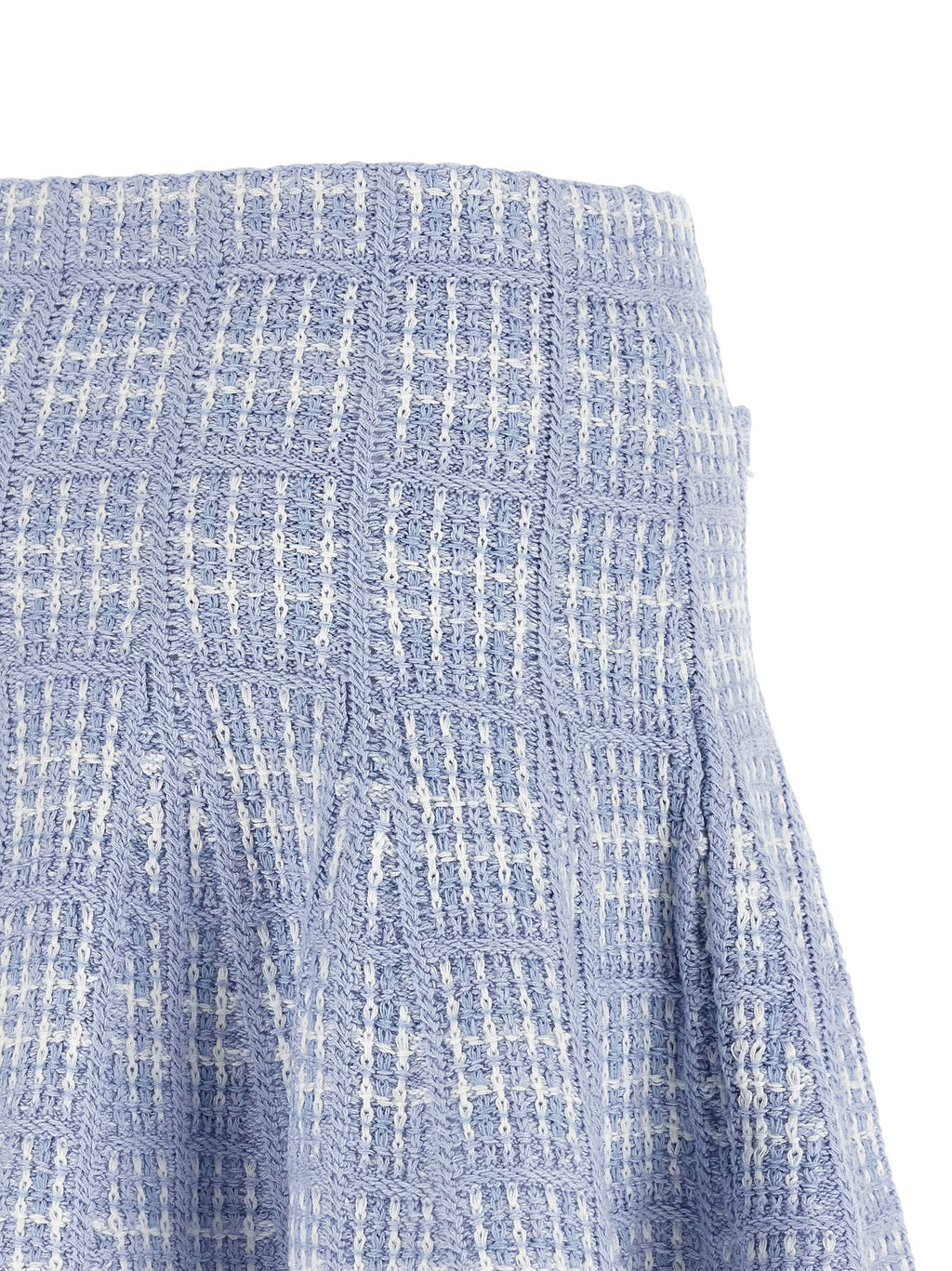 Check knit skirt 4