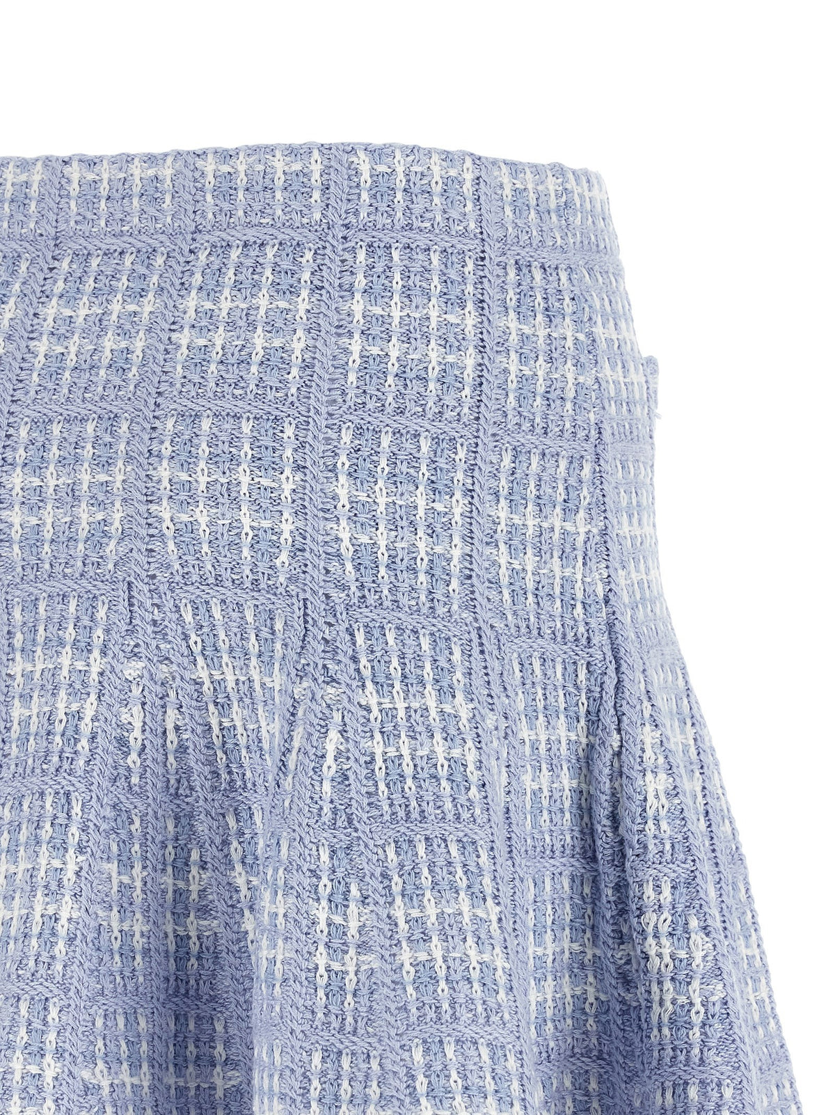 Check knit skirt 4