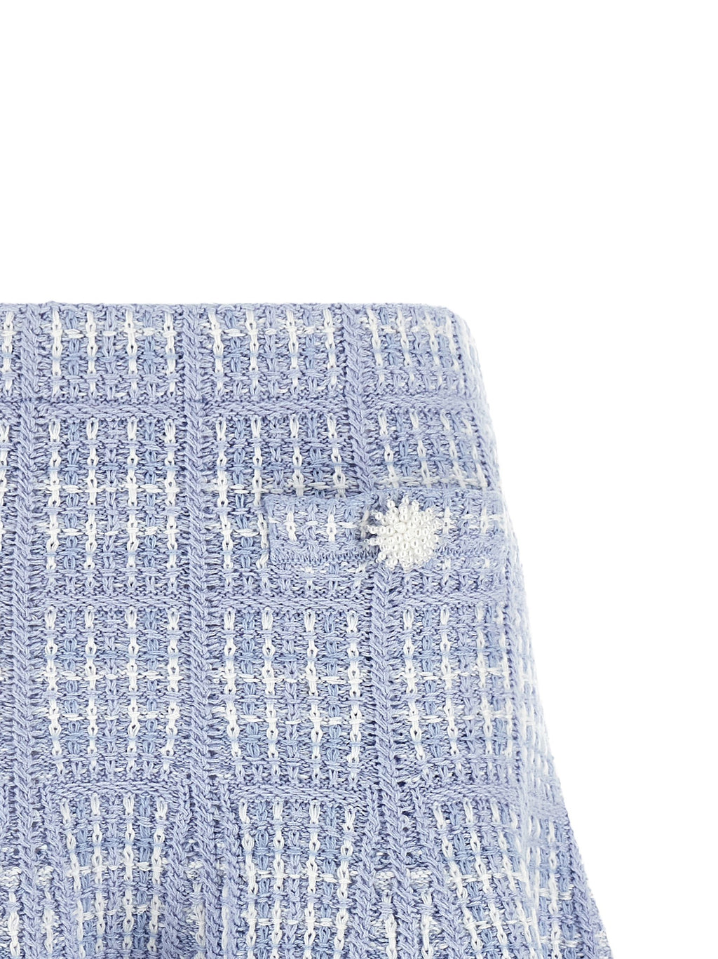 Check knit skirt 3