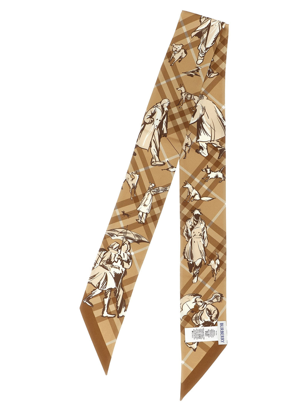 'Check Mates' thin scarf