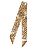'Check Mates' thin scarf