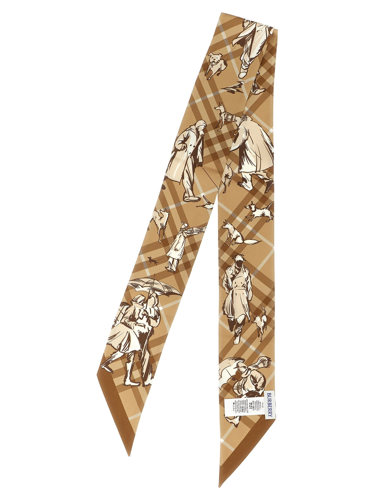 'Check Mates' thin scarf