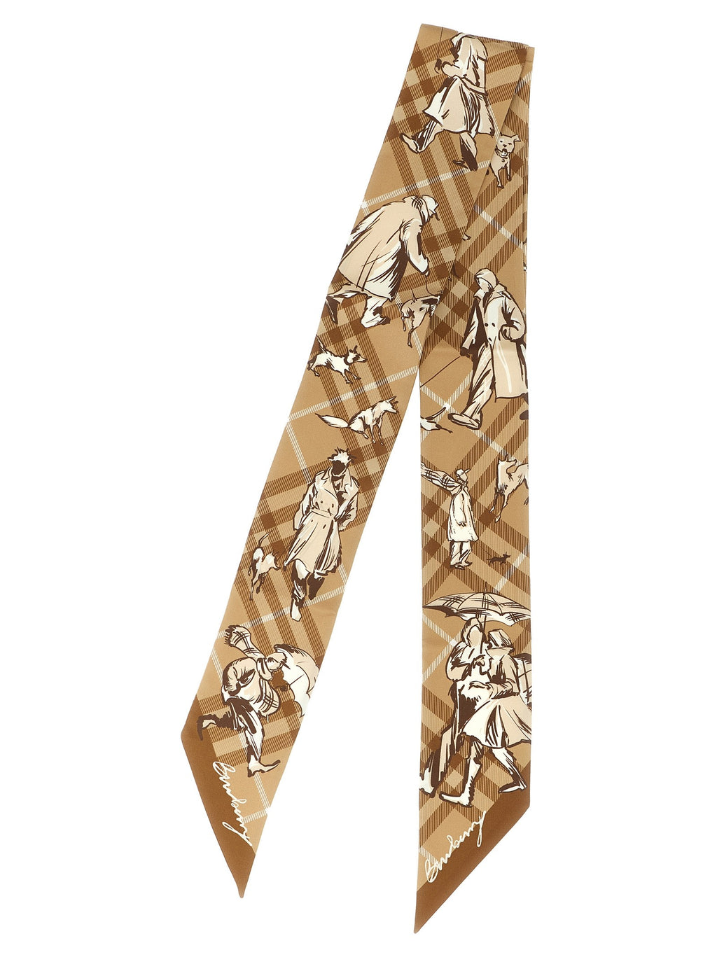 'Check Mates' thin scarf 2