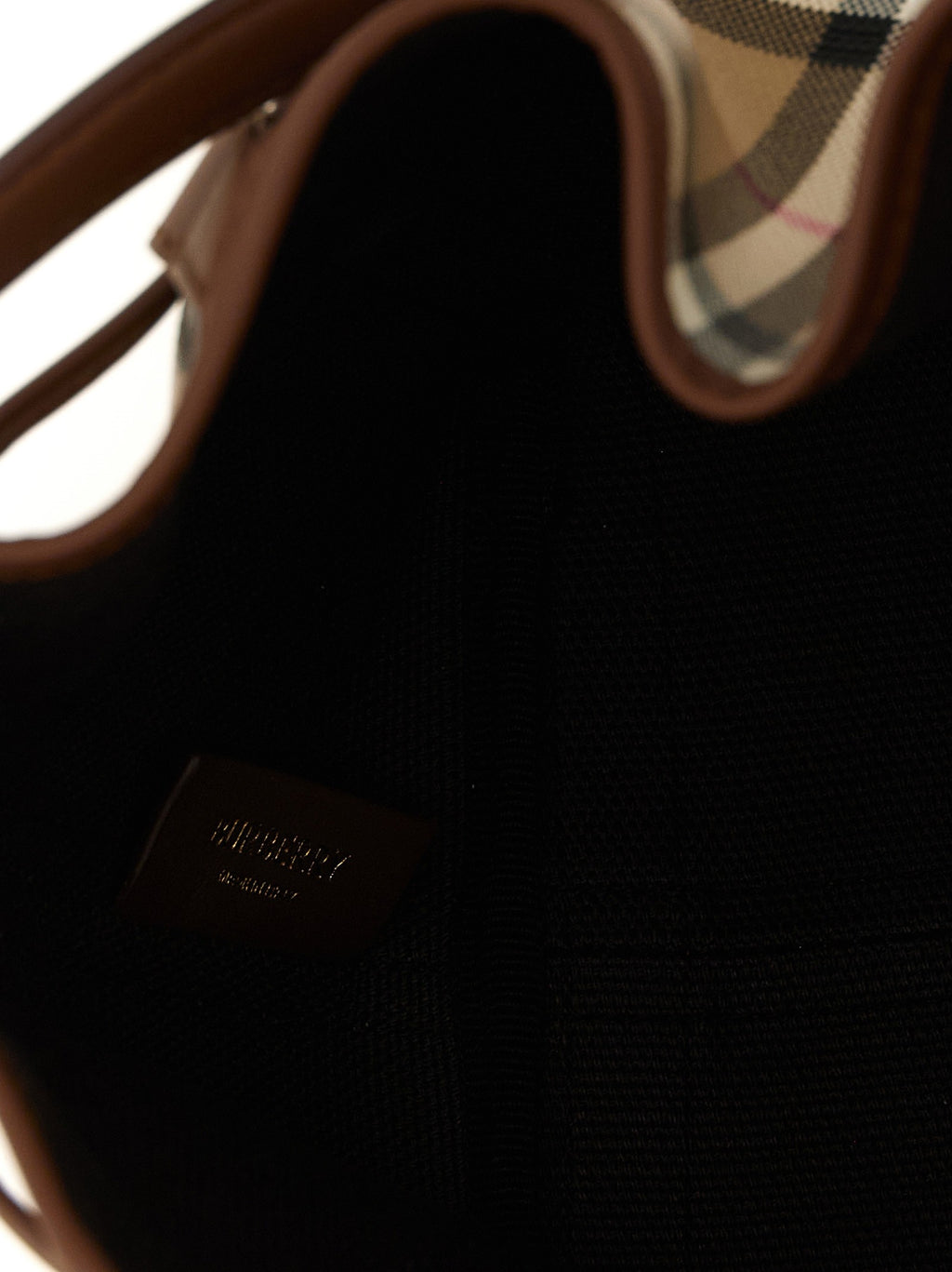 Check mini bucket bag 4