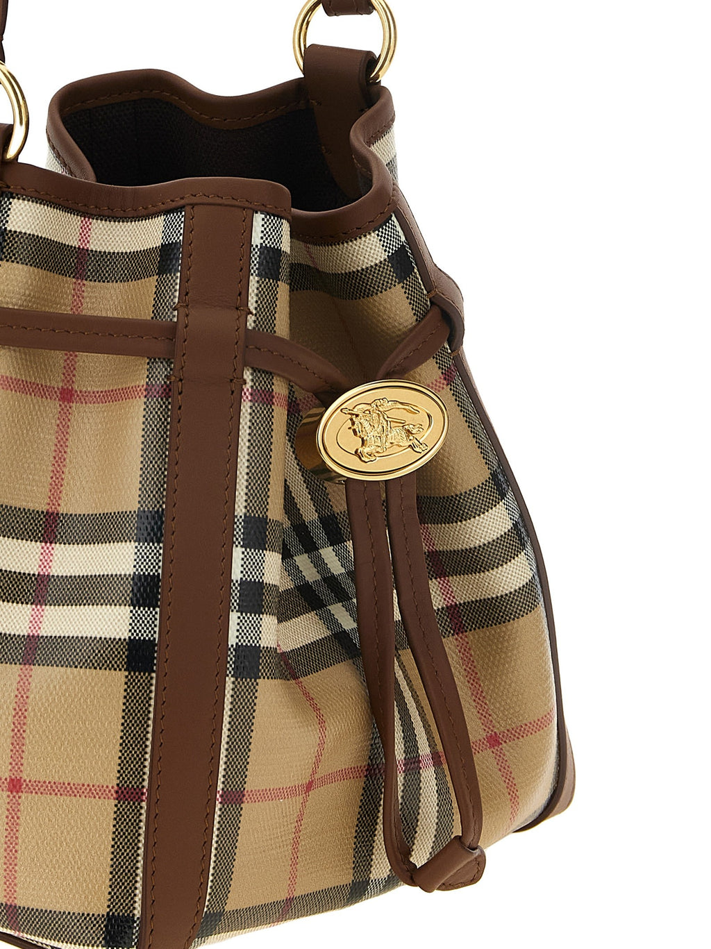 Check mini bucket bag 3