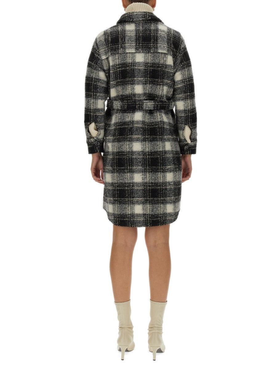 CHECK PRINT COAT 3