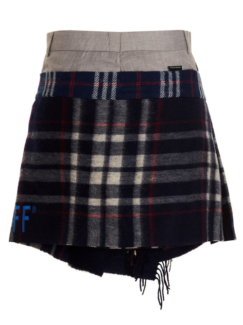 'Check Scarf Reworked' skirt 2