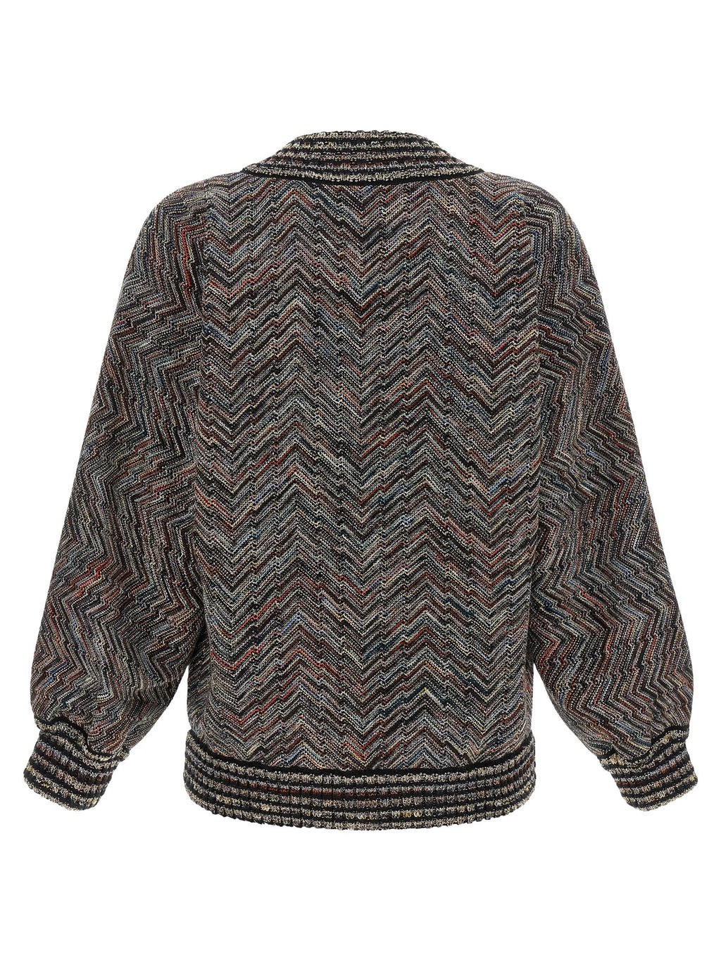 Chevron knit bomber jacket 2