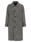 'Chevron' Wool coat