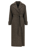 Chevron wool coat