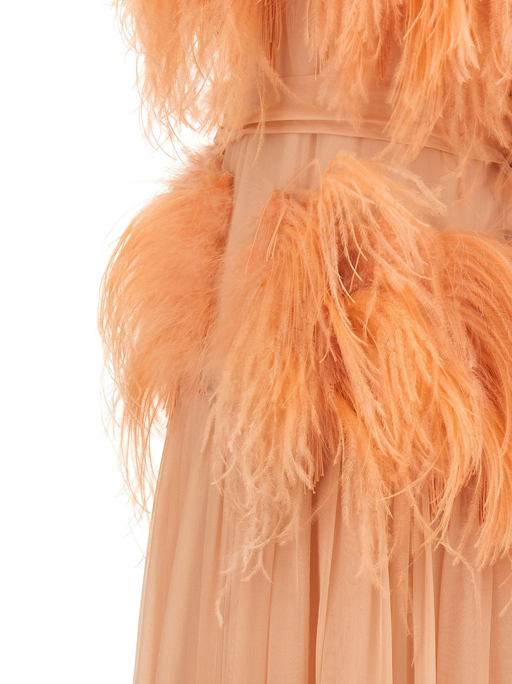 Chiffon and feather dress 4