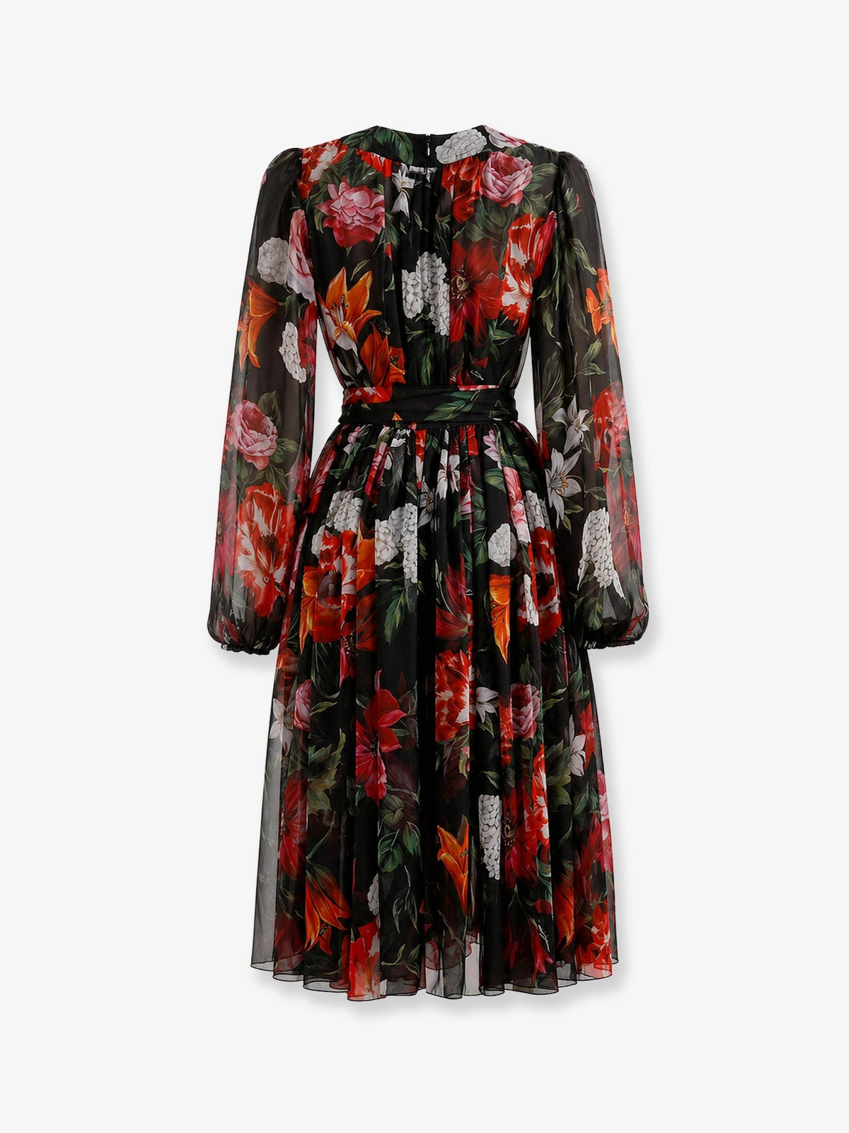 Chiffon dress with floral print 2