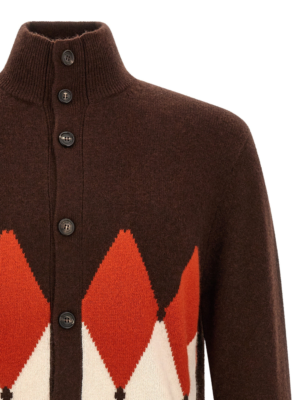 'Classic Diamond' diamond intarsia cardigan 3