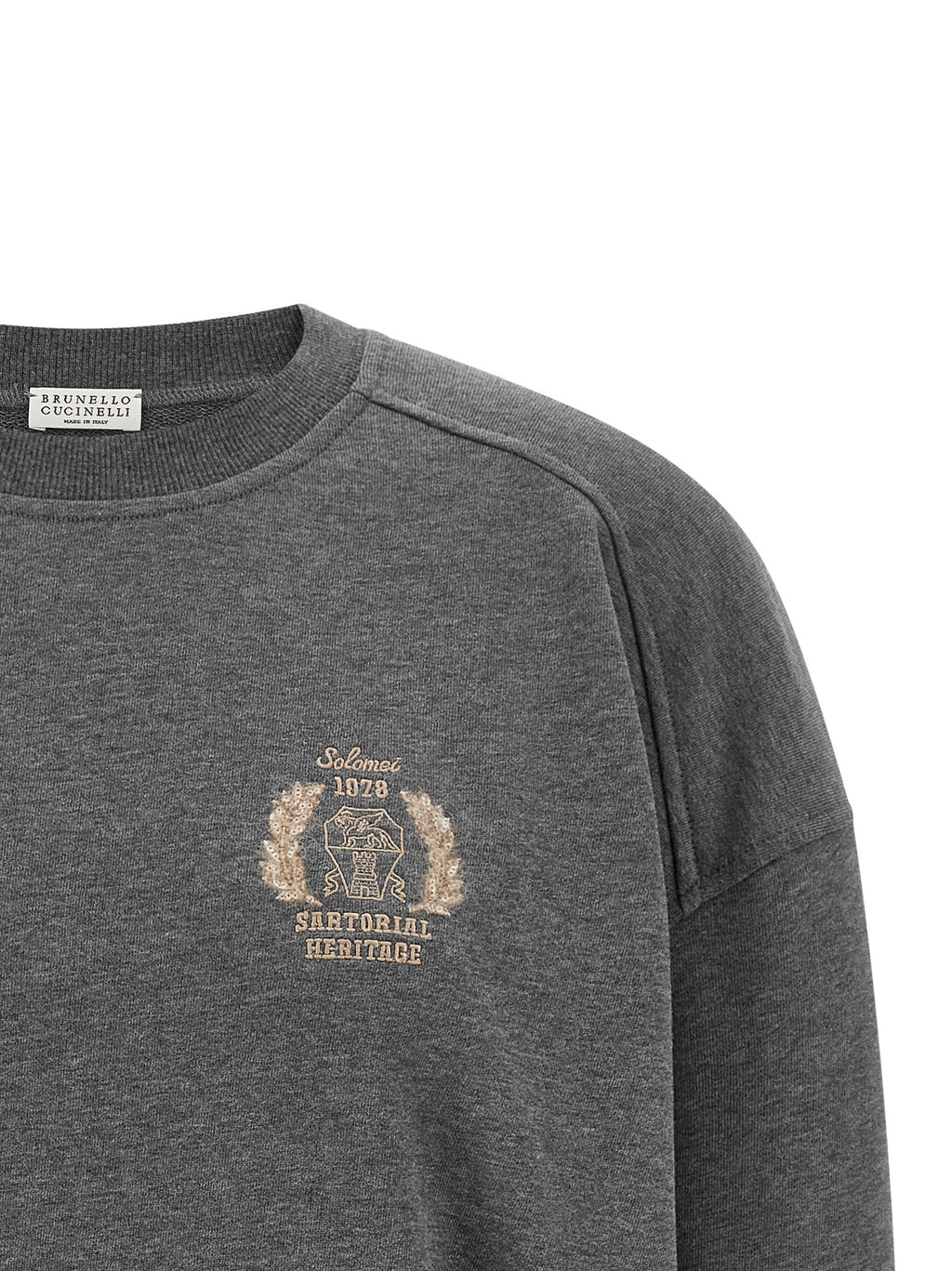 Coat of arms embroidered sweatshirt 3