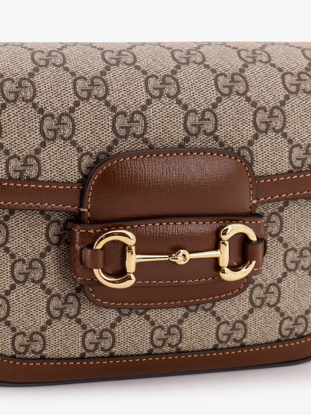 Coated canvas Gucci Horsebit 1955 crossbody bag with GG Supreme motif 4