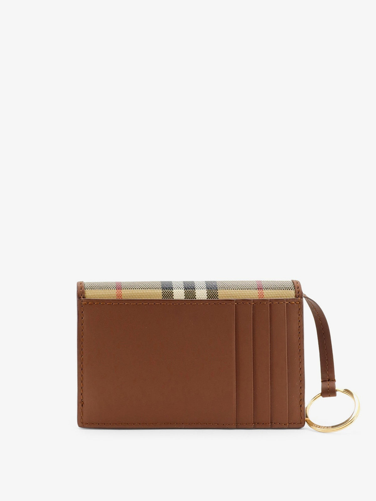 Coated canvas wallet with check pattern 2