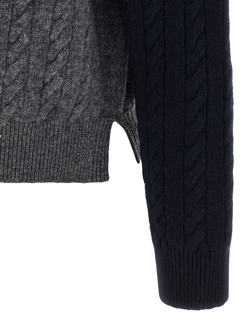 Color block braid sweater 4