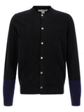 Color-block detail cardigan