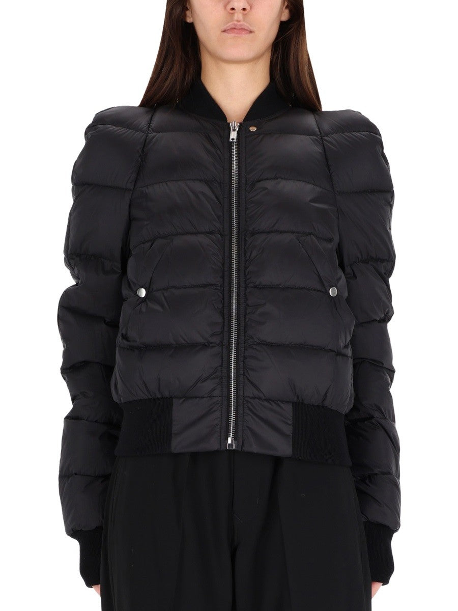 "COMFORTER" DOWN BOMBER JACKET