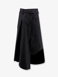 Compact cotton canvas skirt