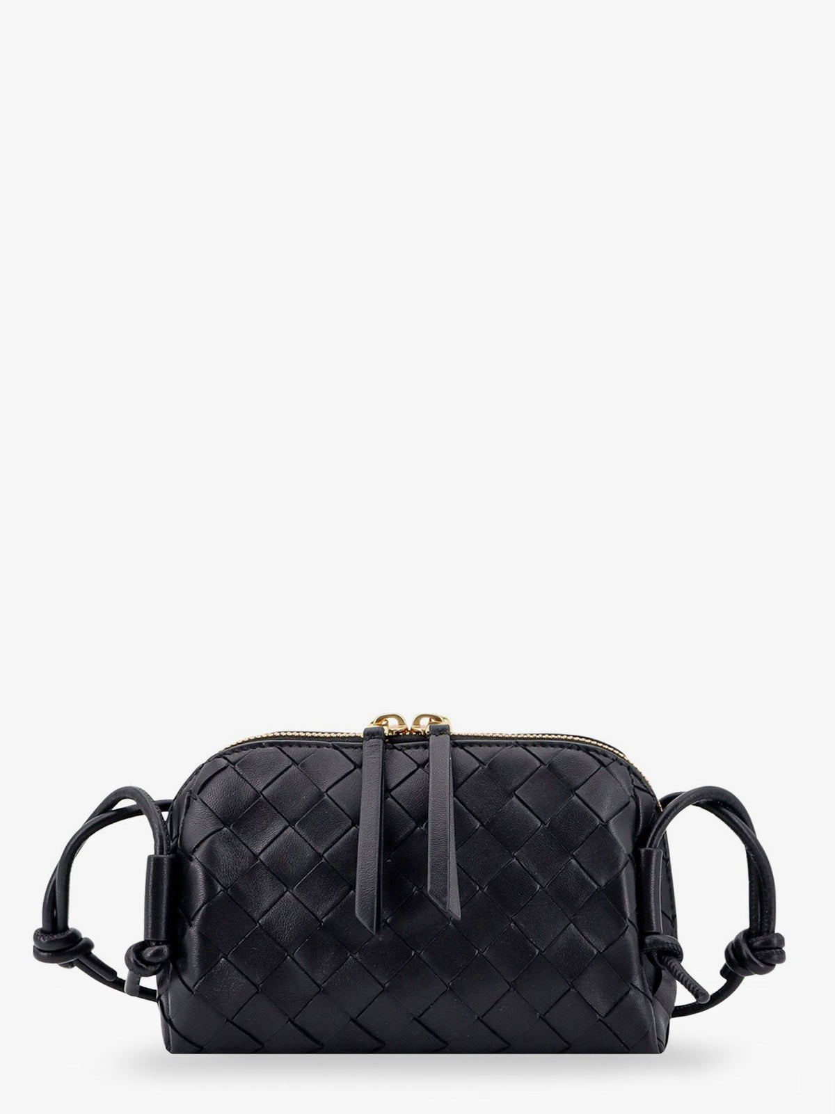 Concert Pouch leather crossbody bag with Intrecciato motif