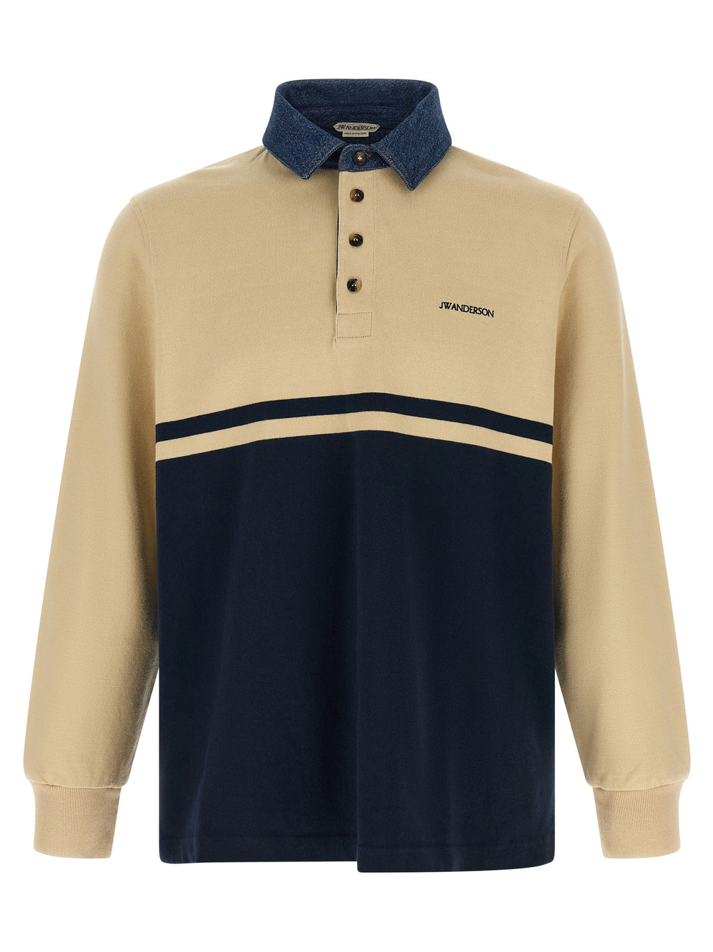 Contrast collar polo shirt