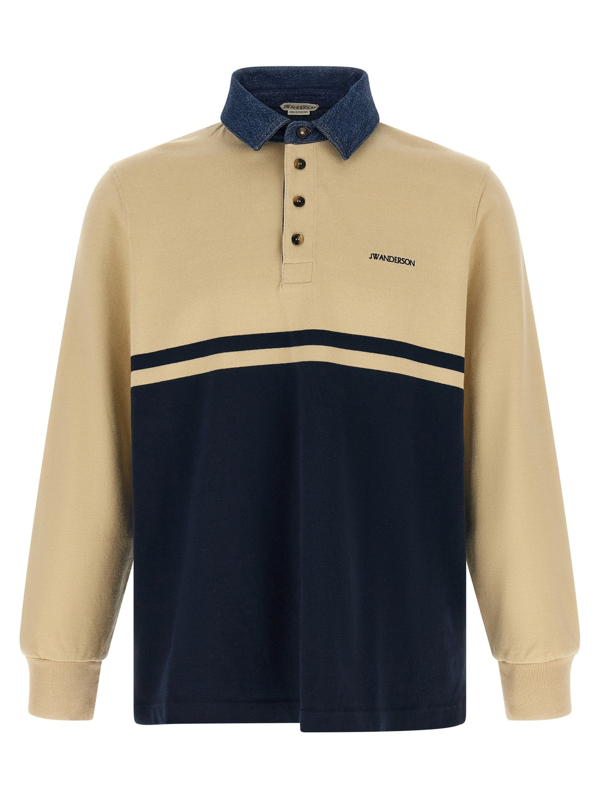 Contrast collar polo shirt