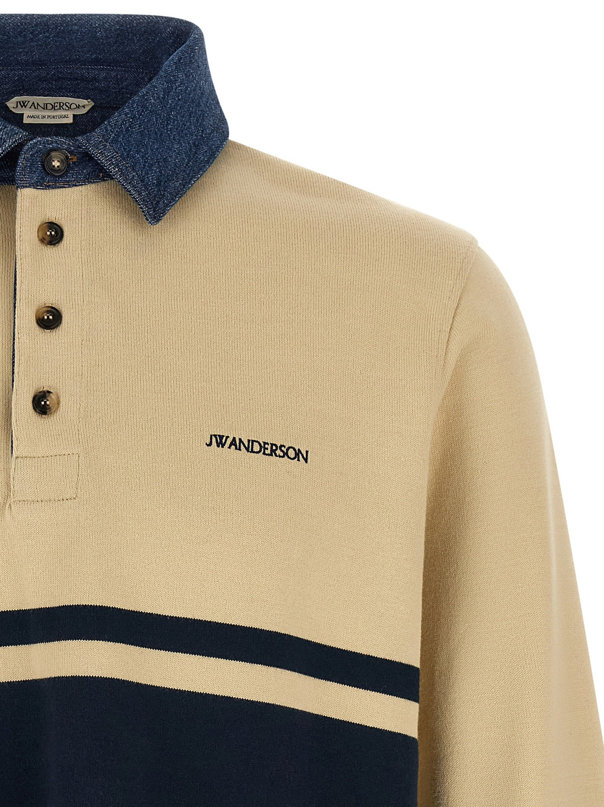 Contrast collar polo shirt 3