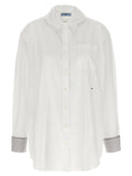 Contrast cuffs shirt